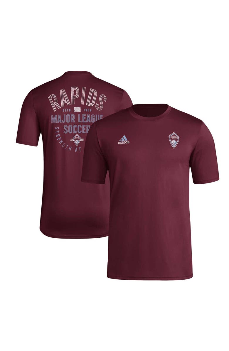 adidas Men's adidas Burgundy Colorado Rapids AEROREADY Local Stoic T-Shirt, Main, color, 