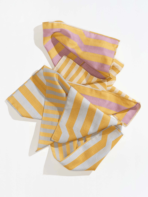 Tortuga Forma Stripe Dinner Napkins In Multi