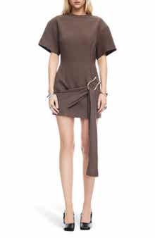 LIONESS Martini Draped Belt Minidress