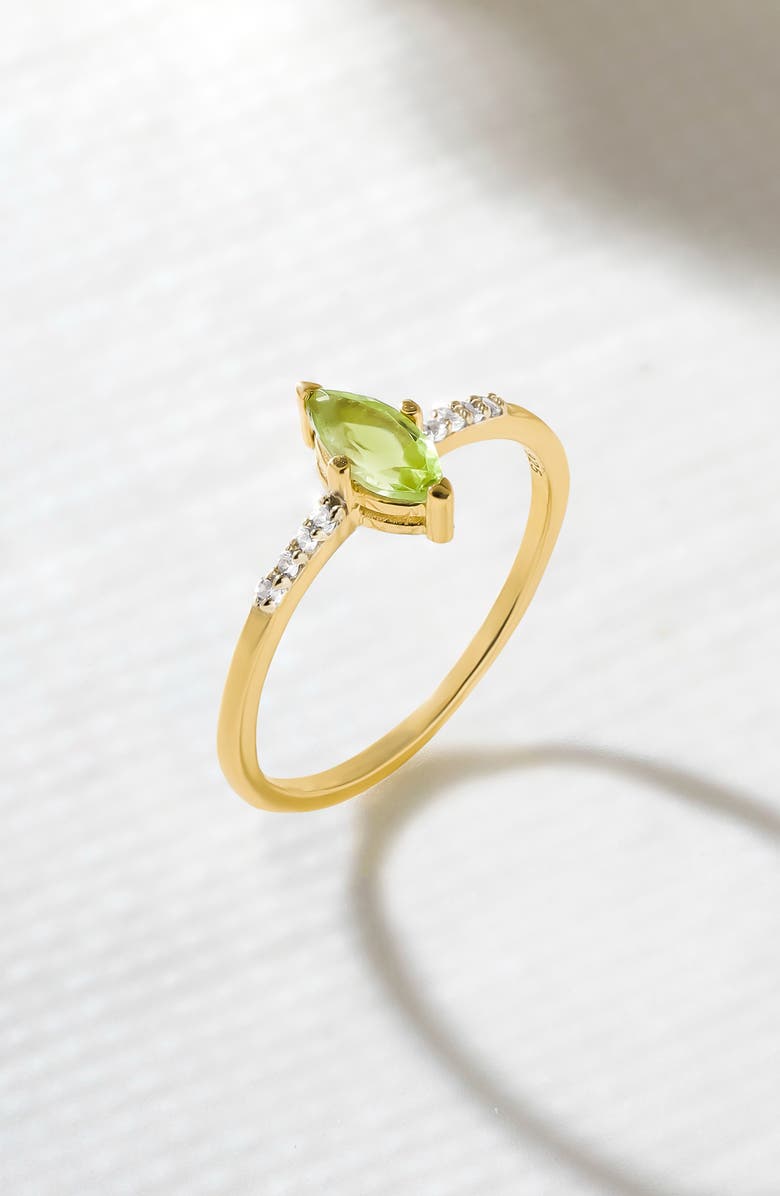 YS GEMS Marquis Gemstone Ring, Alternate, color, Light Green