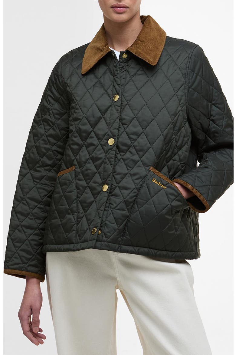 Liddesdale Quilted Barn Jacket, Main, color, SAGE/ ANCIENT