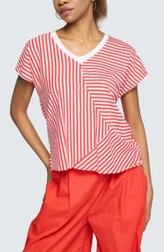 LUUKAA Vanya Striped V-Neck Top