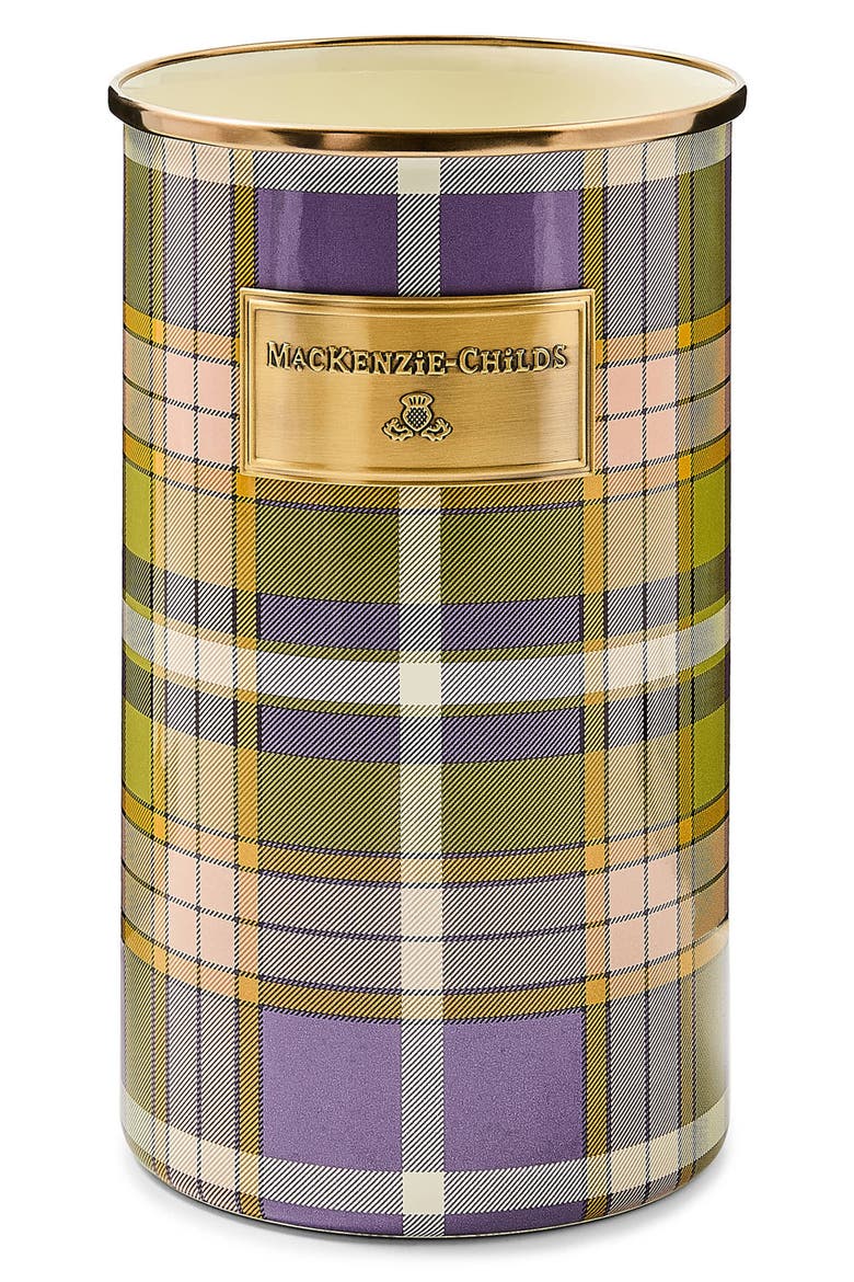 Tartan Violet Utensil Holder, Main, color, TARTAN VIOLET
