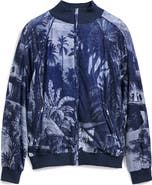 Desigual Landscape Print Zip-Up Track Jacket