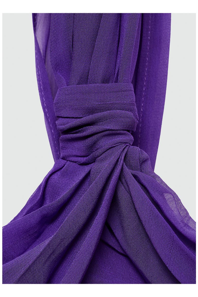 Ruched One-Shoulder Minidress, Alternate, color, PURPLE