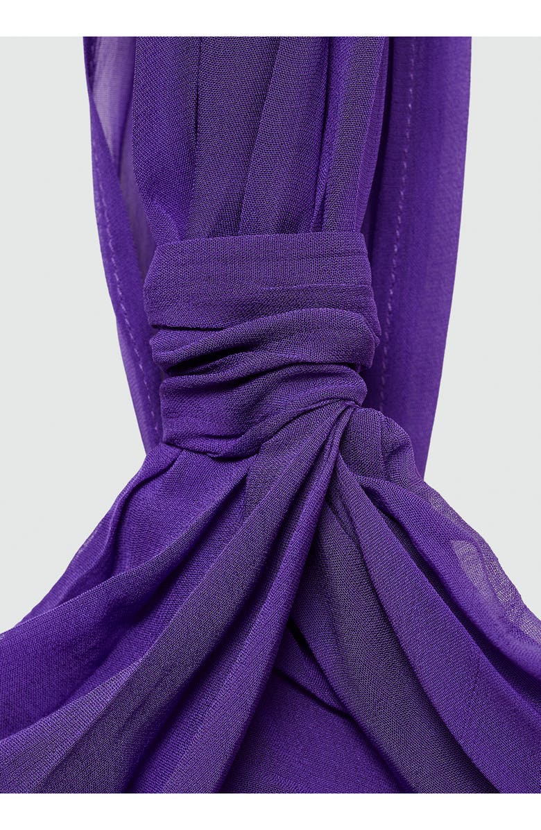 MANGO Ruched One-Shoulder Minidress, Alternate, color,