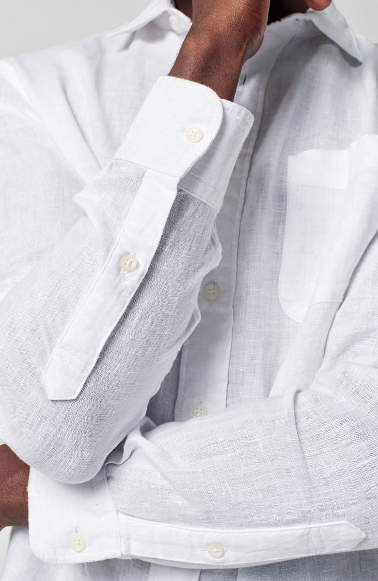 Faherty Laguna Linen Button-Up Shirt, Alternate, color, 
