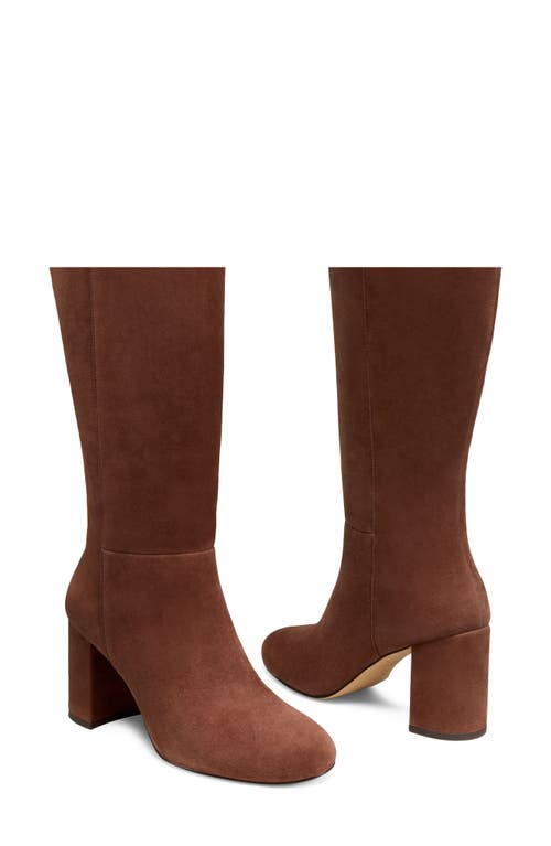 Stuart Weitzman Wynn Zip Boot In Brown