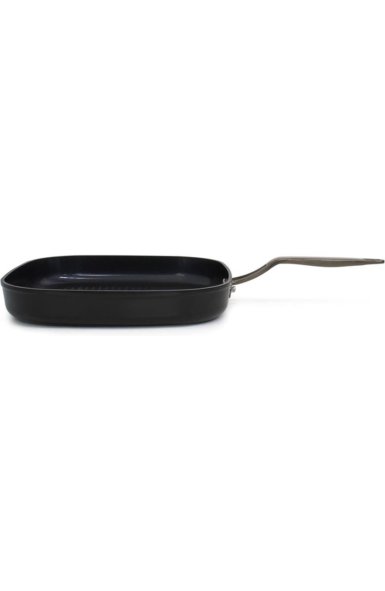 Blu. 11 inch Nonstick Grill Pan Griddle, Alternate, color, Black