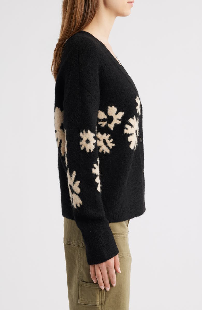 Rails Georgina Floral Intarsia Cardigan, Alternate, color, 