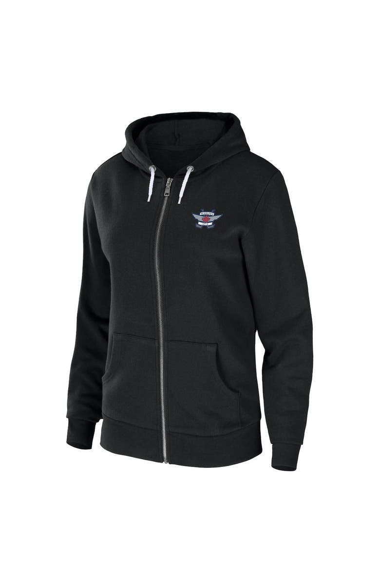 WEAR by Erin Andrews Women's WEAR by Erin Andrews Black Winnipeg Jets Sponge Fleece Full-Zip Hoodie, Alternate, color, 