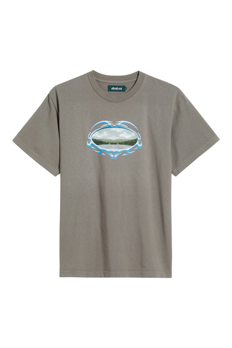 Escape Graphic T-Shirt, Alternate, color, ASH