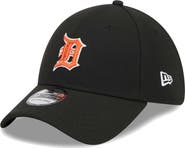 New Era Men's New Era Black Detroit Tigers Logo 39THIRTY Flex Hat