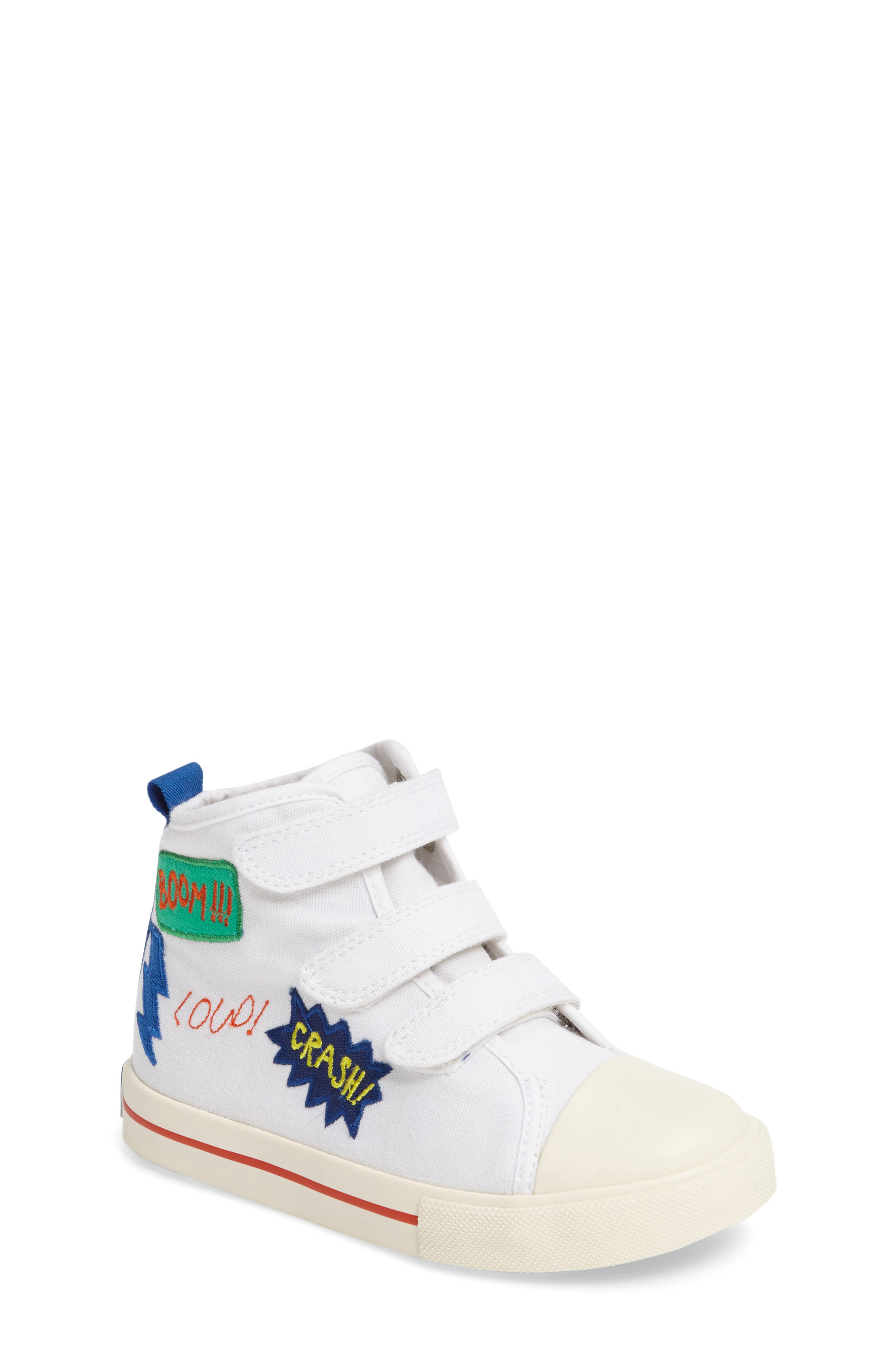 High Top Sneaker, Main, color, WHITE