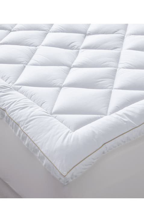 400 Thread Count Plush Quilted Cotton Mattress Pad
