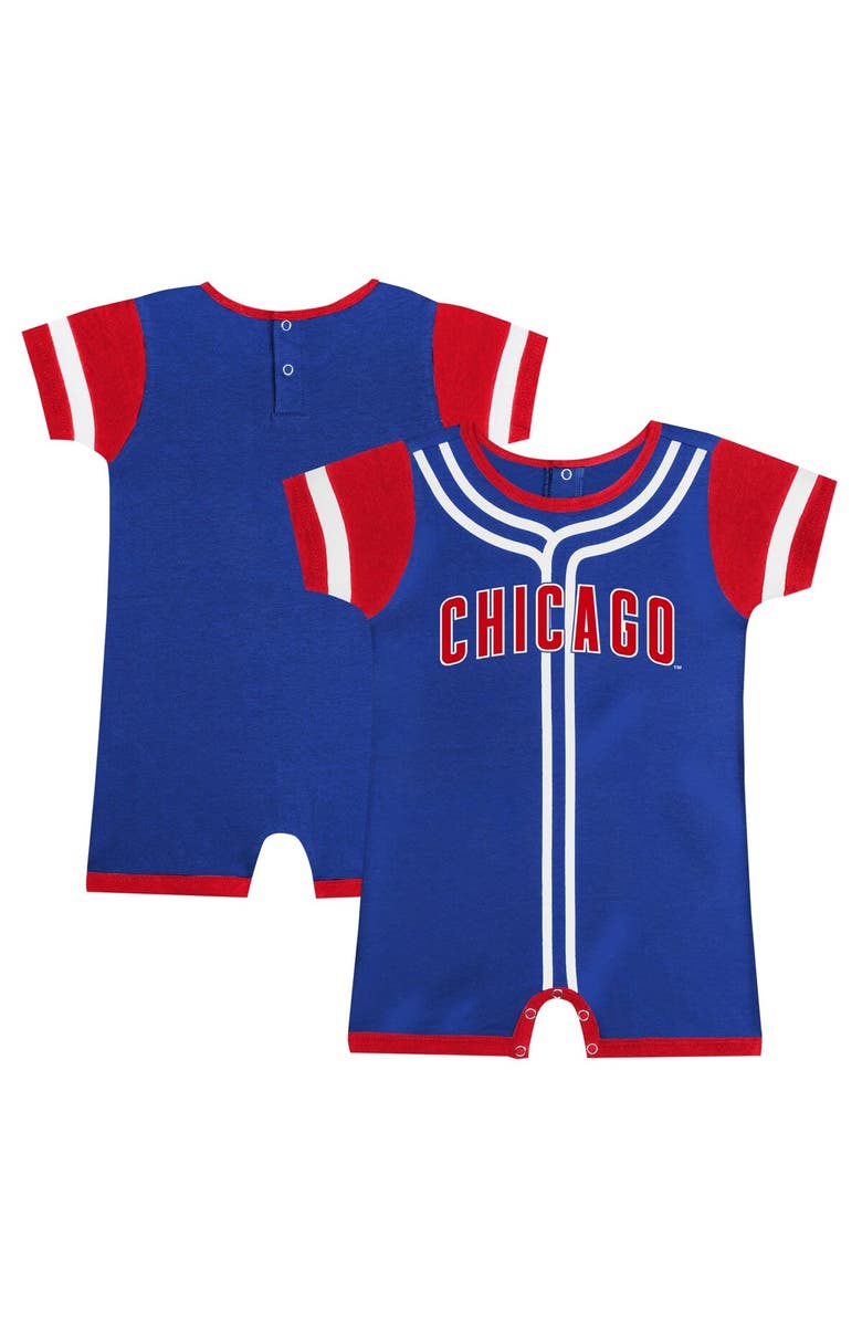 Outerstuff Infant Royal Chicago Cubs Fast Pitch Romper, Main, color,