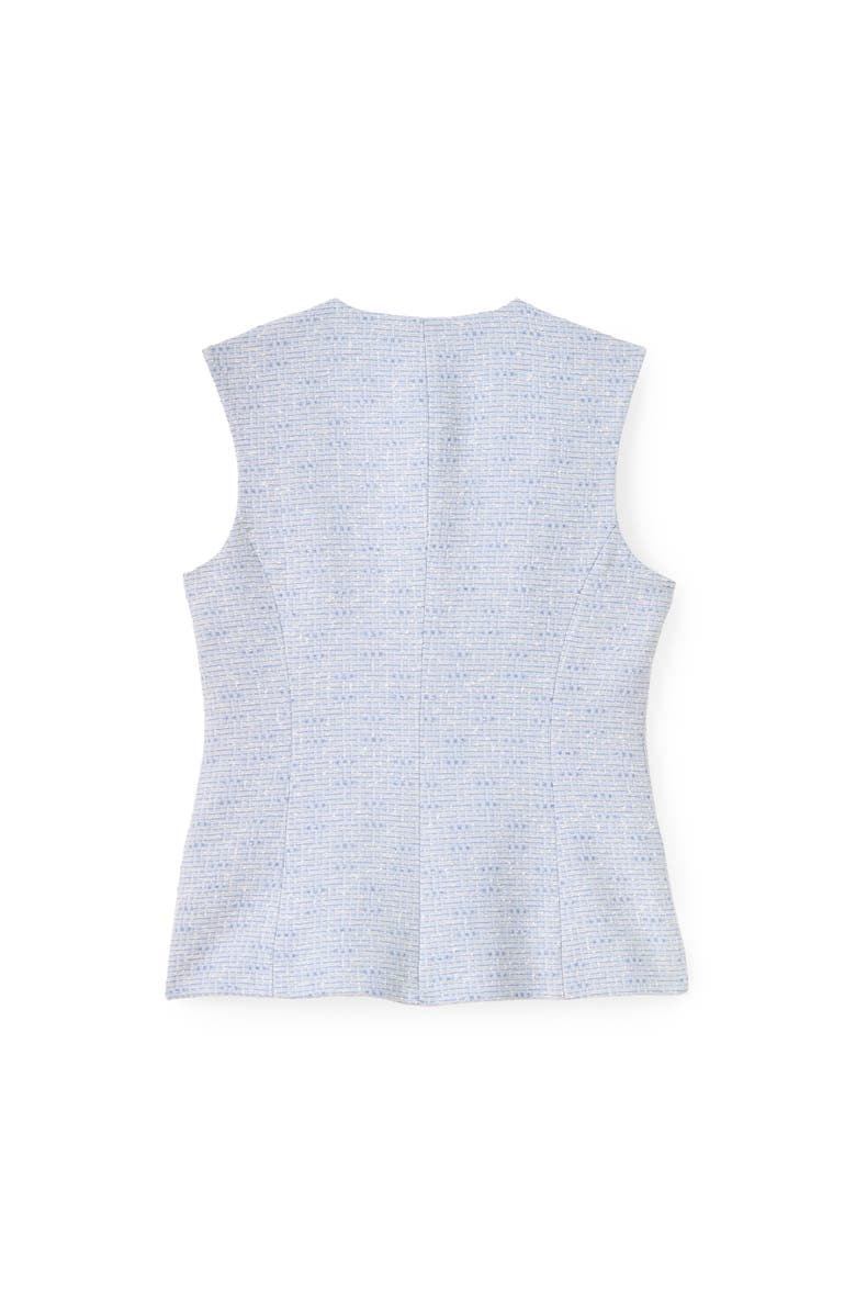 Cartolina Freja Tweed Vest, Alternate, color, Blue Mist