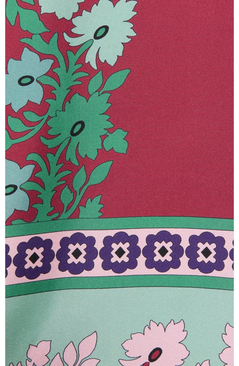 La DoubleJ Mini Swing Dress With Feathers Placée, Alternate, color, Regalia Placée Red