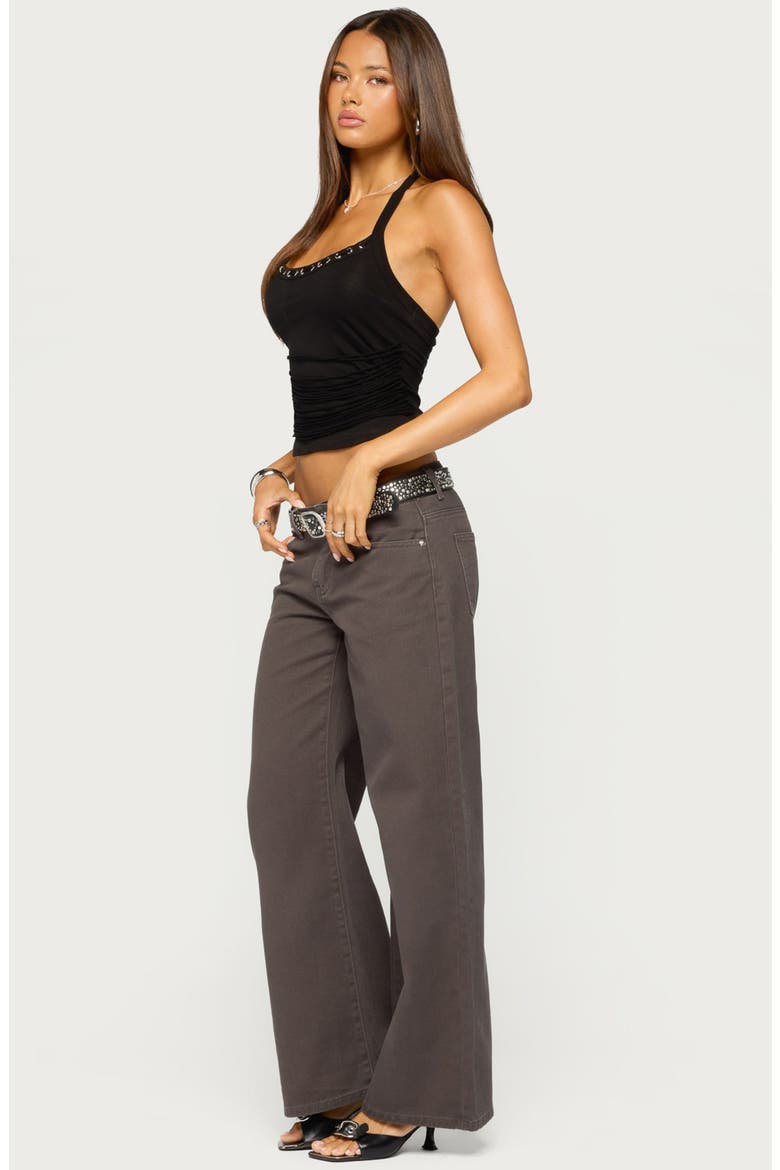Piara Grommet Halter Top, Alternate, color, BLACK
