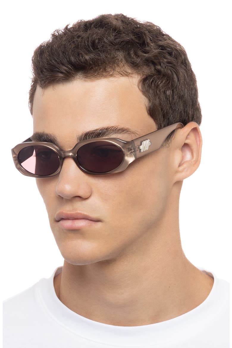 Shebang 52mm Rectangular Sunglasses, Alternate, color, CHAMPAGNE SHIMMER