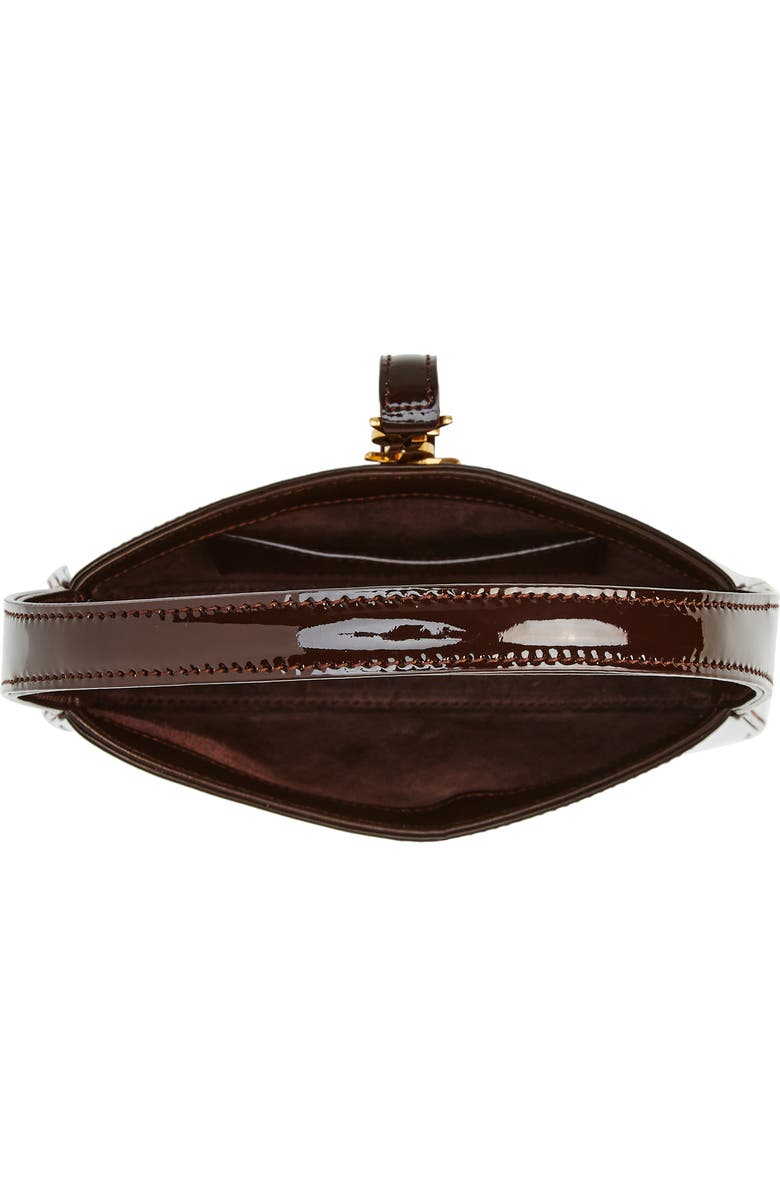 Saint Laurent Mini Le 5 À 7 Patent Leather Hobo Bag, Alternate, color,