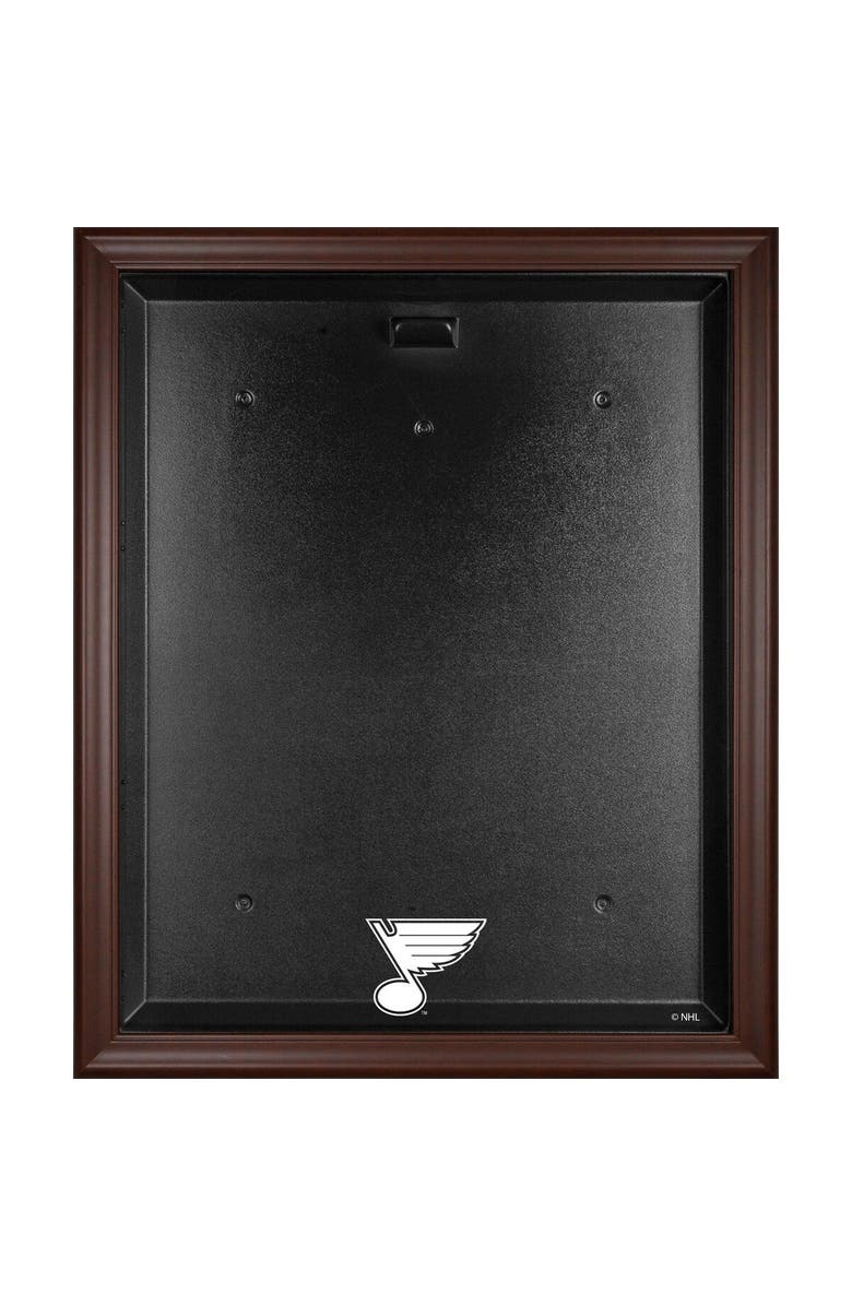 FANATICS AUTHENTIC St. Louis Blues Brown Framed Logo Jersey Display Case, Main, color, 