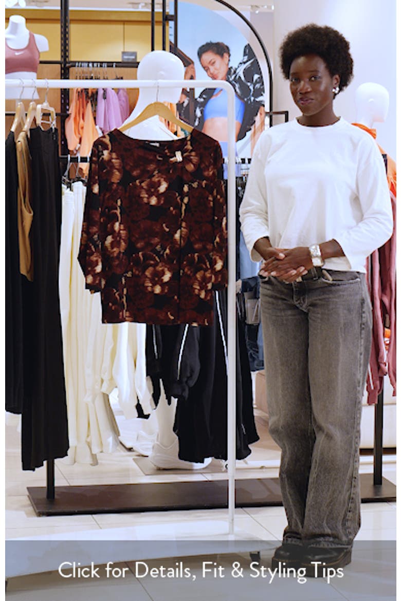 Twist Neck Three-Quarter Sleeve Top video