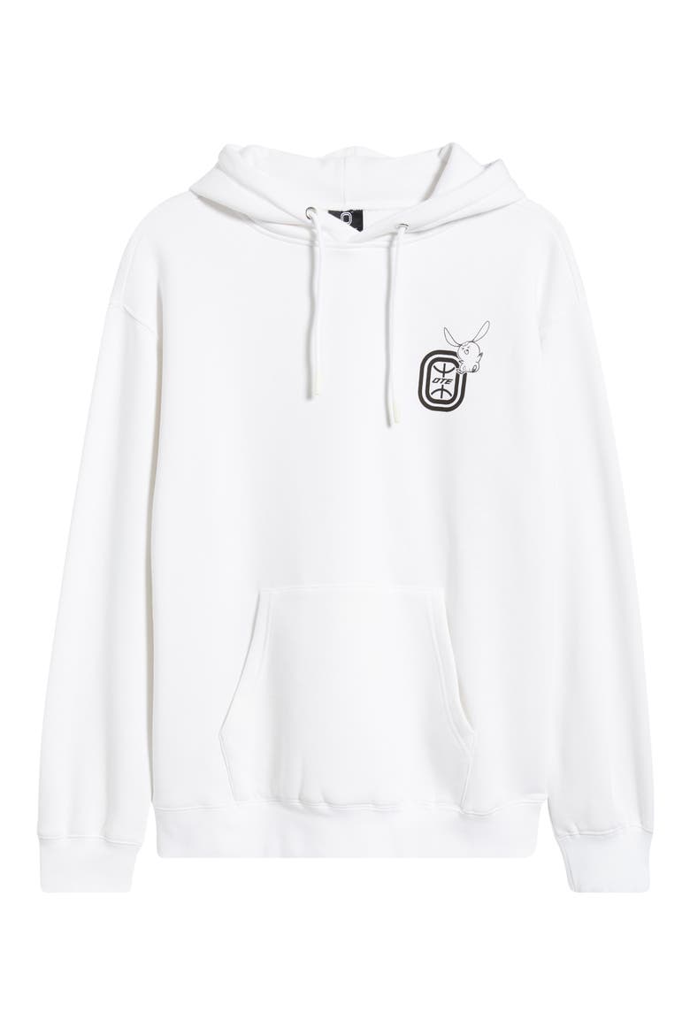 Anime Graphic Collage Print Hoodie, Alternate, color, WHITE