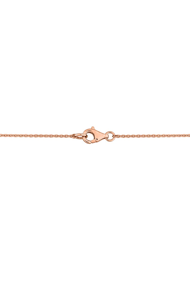 Birthstone & Diamond Station Necklace 14k Gold, Alternate, color, Garnet