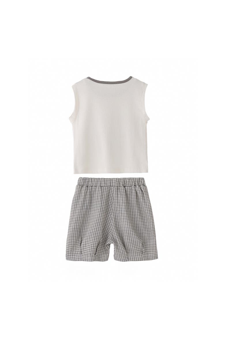 Dog Check Set, Alternate, color, Grey