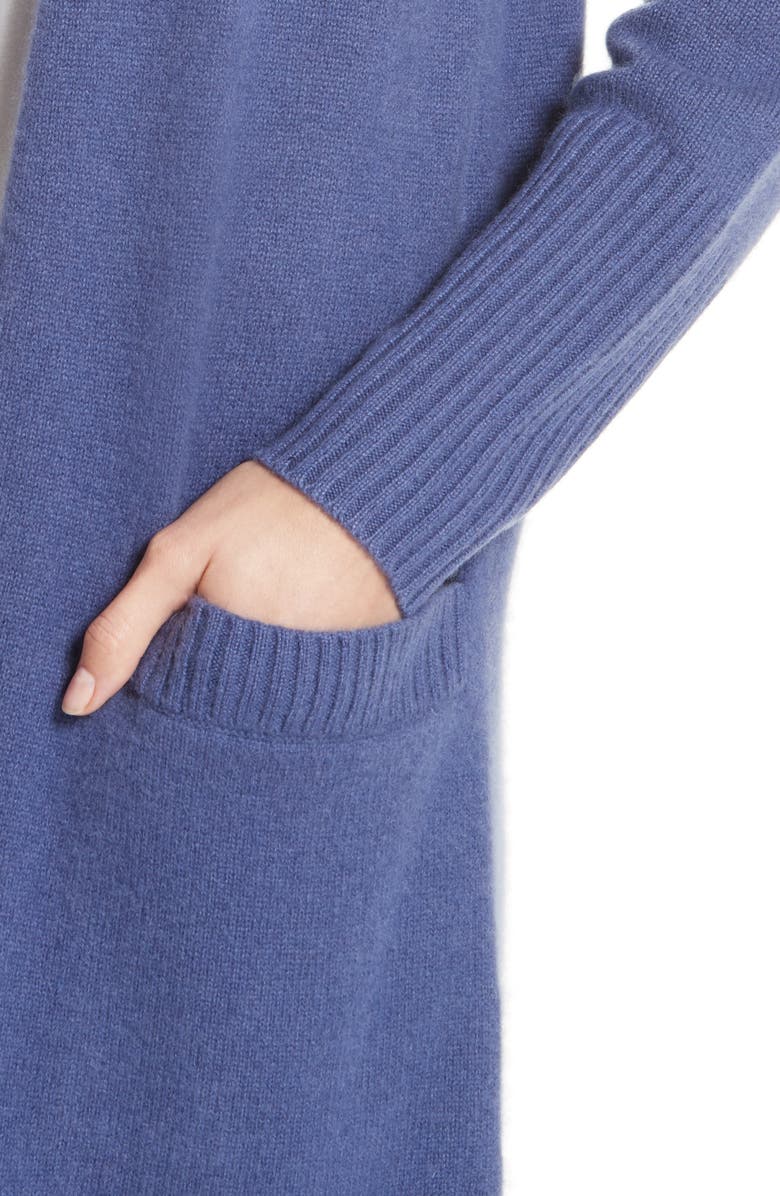 Nordstrom Signature Boiled Cashmere Open Cardigan, Alternate, color, 