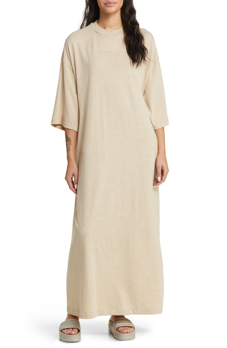 Fear of God Essentials Essentials Cotton Blend T-Shirt Dress, Main, color, 