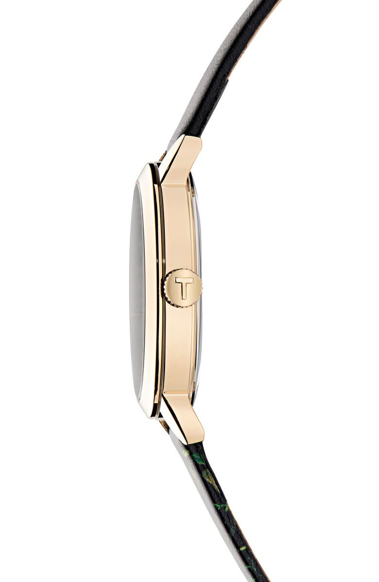 Ted Baker London Floral Watch, 14mm, Alternate, color, Black