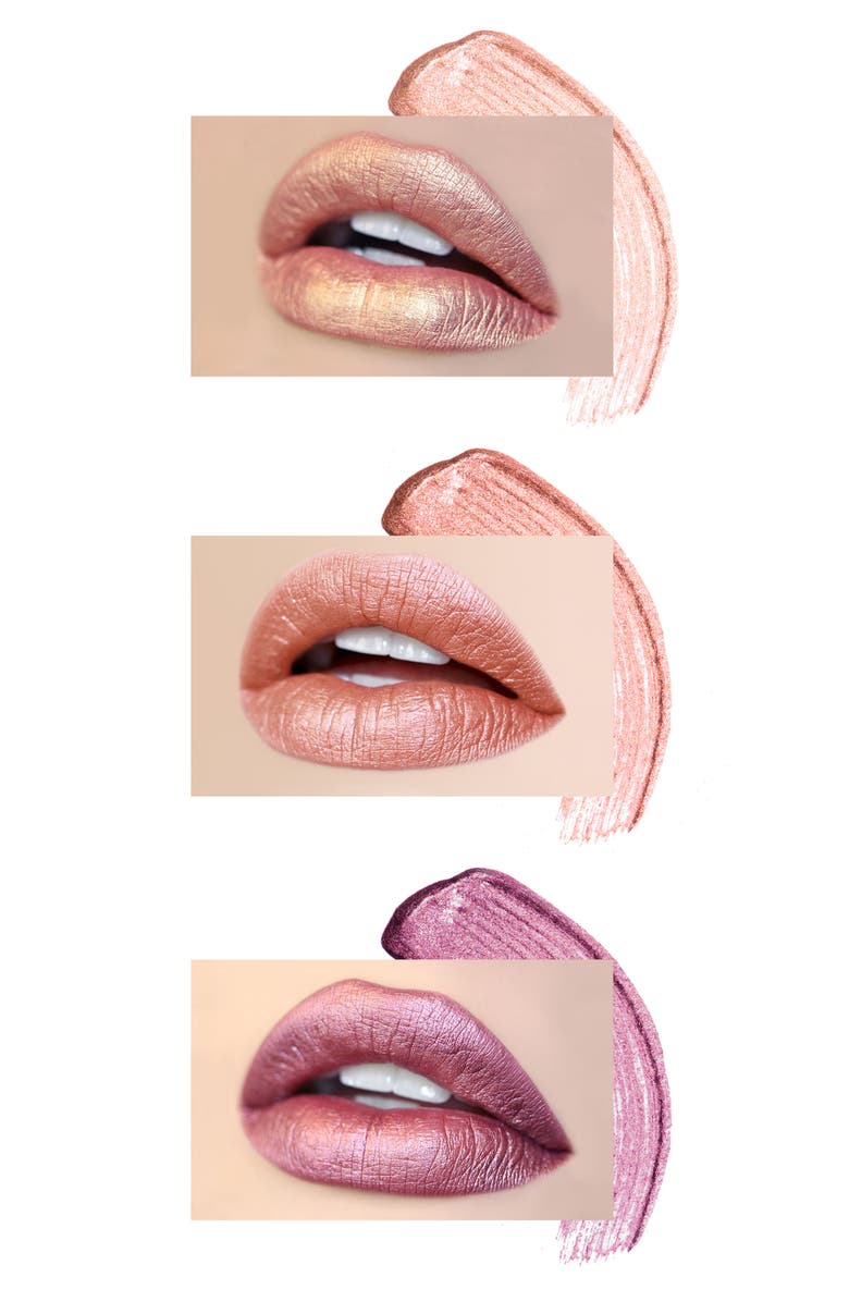 Jouer Best of Metallics Mini Long-Wear Lip Crème Liquid Lipstick Collection, Alternate, color, 