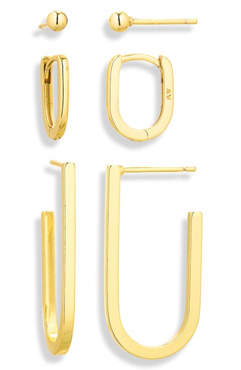 Pack of 3 Assorted Earrings