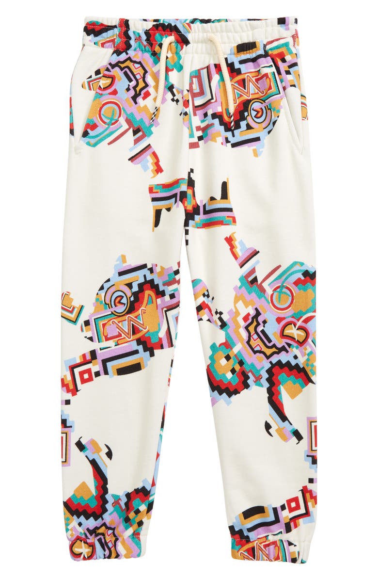 ICECREAM Kids' à la Mode Print Sweatpants, Main, color, White Asparagus