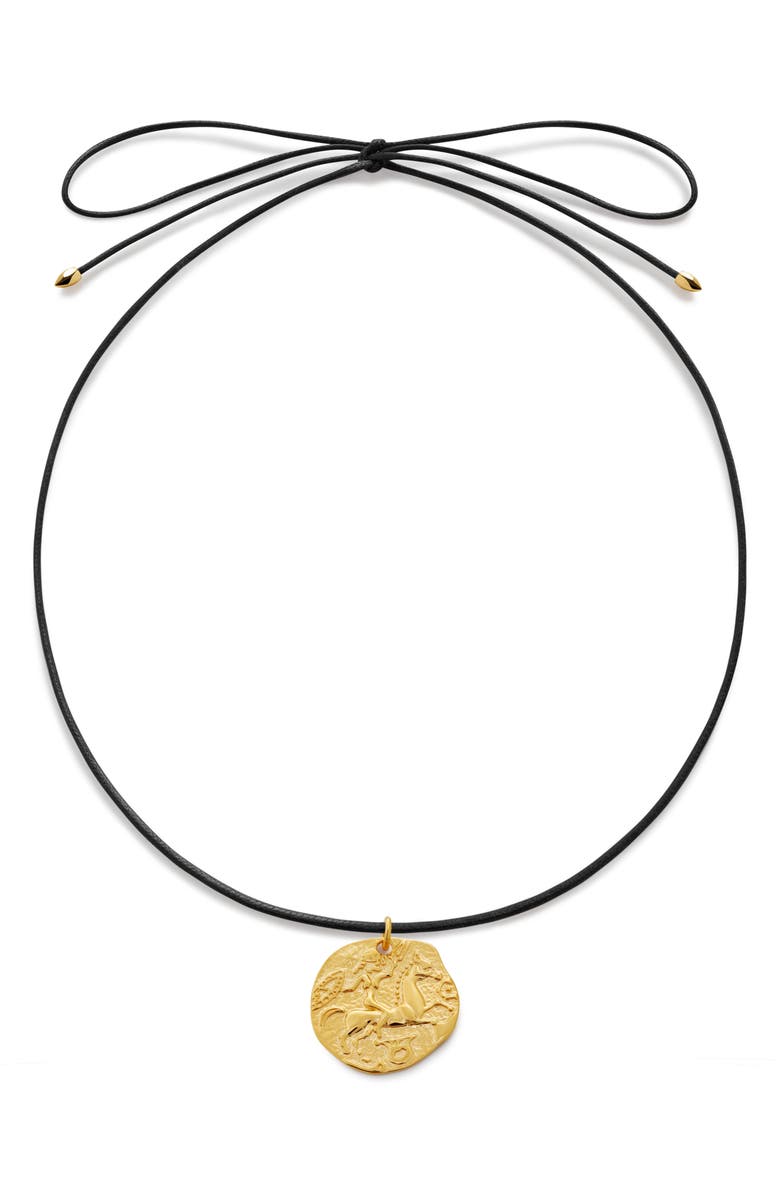 Monica Vinader Goddess Cord Necklace, Main, color, 18Ct Gold Vermeil