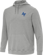 ANTIGUA Men's Antigua Heather Gray Air Force Falcons Cloud Pullover Hoodie