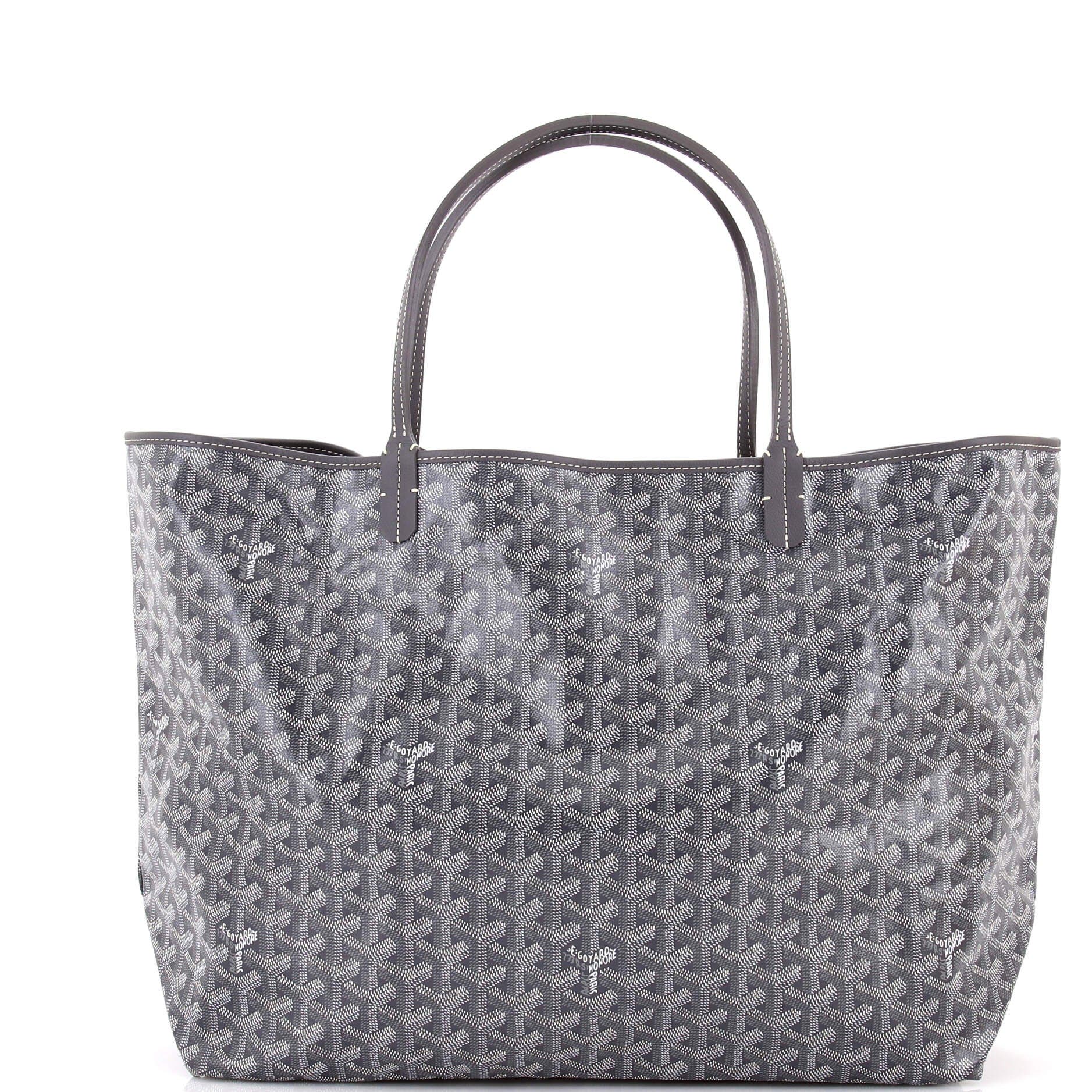 Pre-Owned Goyard Saint Louis Tote Coated Canvas GM, Main, color, Gray