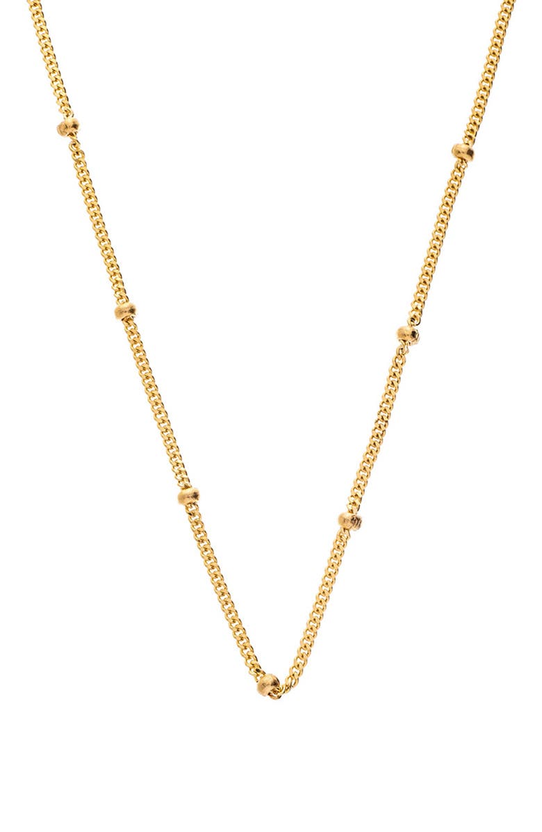 Sethi Couture Bead Station Chain, Main, color, Yellow