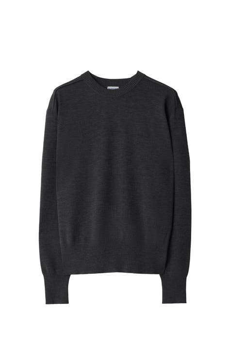 Mens burberry crew neck sweater best sale