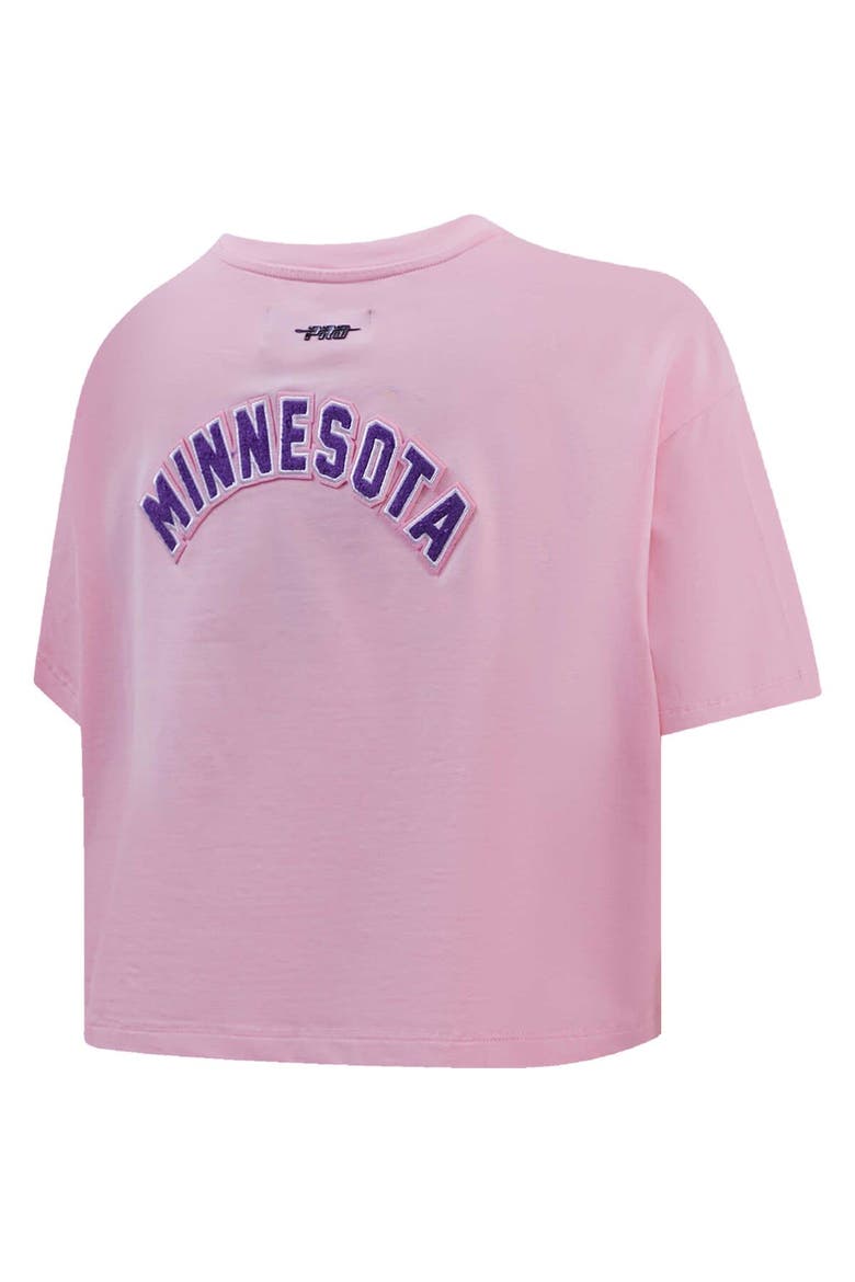 Women's Pro Standard Pink Minnesota Vikings Cropped Boxy T-Shirt, Alternate, color, Pink