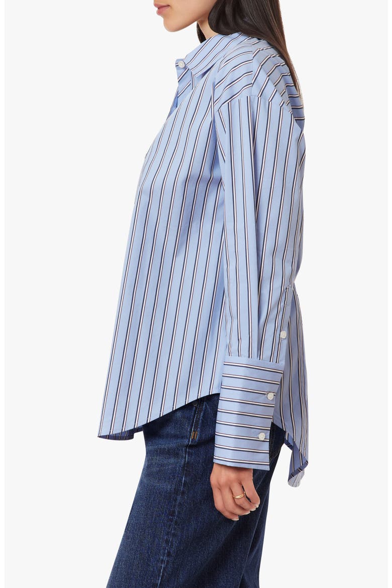 Tie Back Poplin Shirt, Alternate, color, FRENCH BLUE