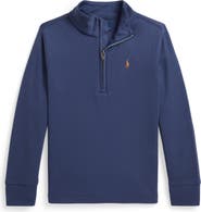 Polo Ralph Lauren Kids' Cotton Quarter Zip Pullover