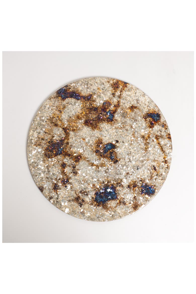 Celestial Gilded Resin Charger, Alternate, color, GOLD