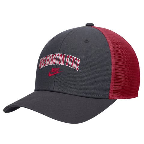 Men's Nike Gray Washington State Cougars Vintage Arch Rise Performance Trucker Adjustable Hat