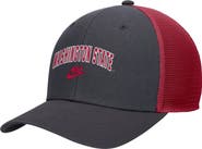 Nike Men's Nike Gray Washington State Cougars Vintage Arch Rise Performance Trucker Adjustable Hat