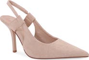 BERNESS Faux Suede Slingback Stiletto Pump