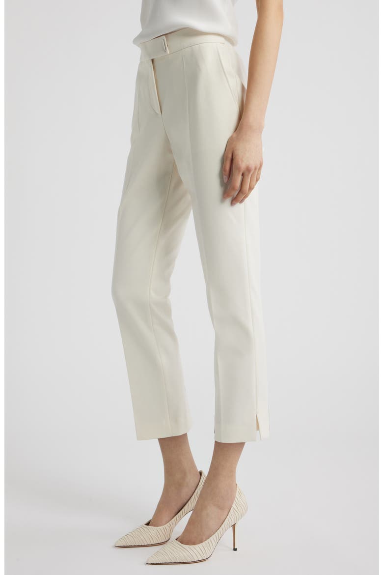 Tapria Crop Straight Leg Pants, Alternate, color, SOFT CREAM