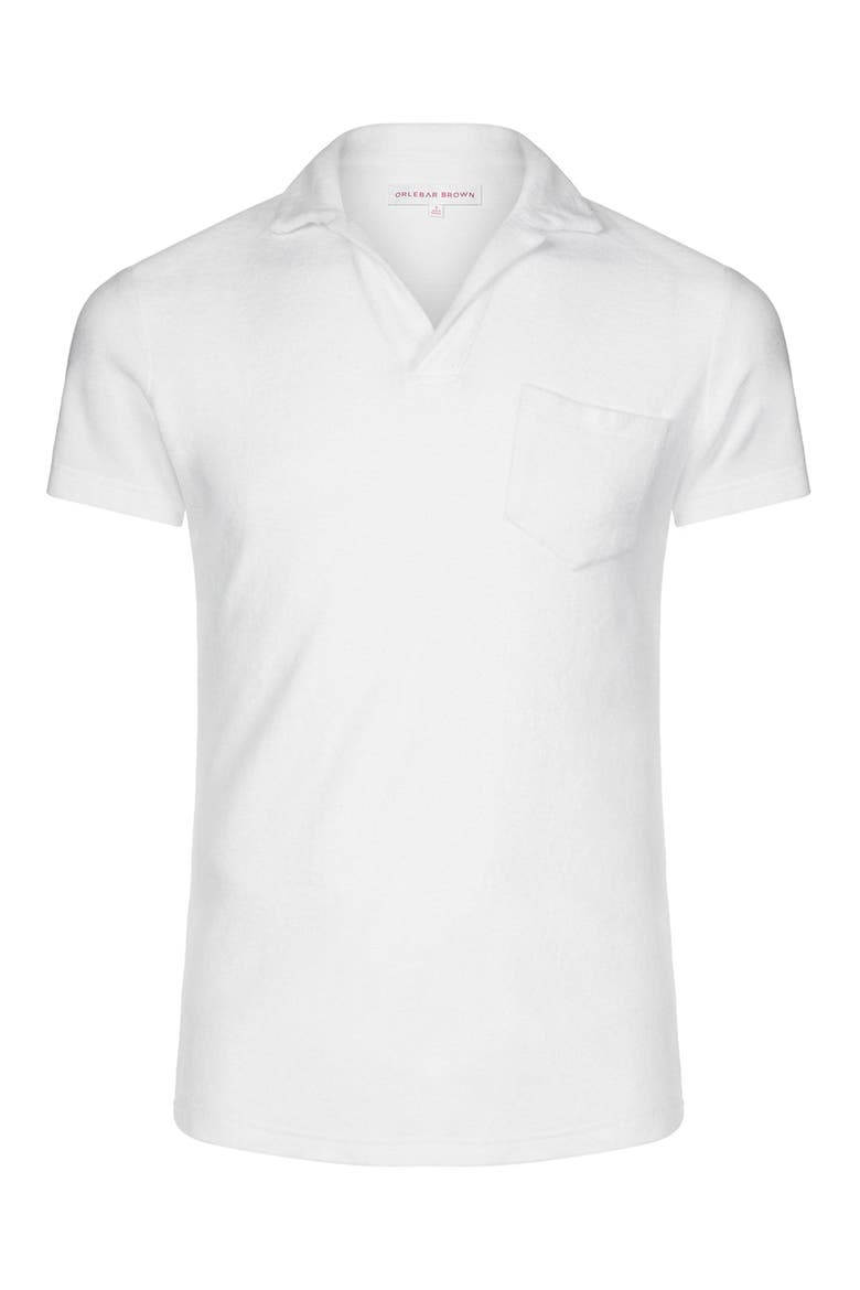 Terry Cloth Polo, Alternate, color, WHITE